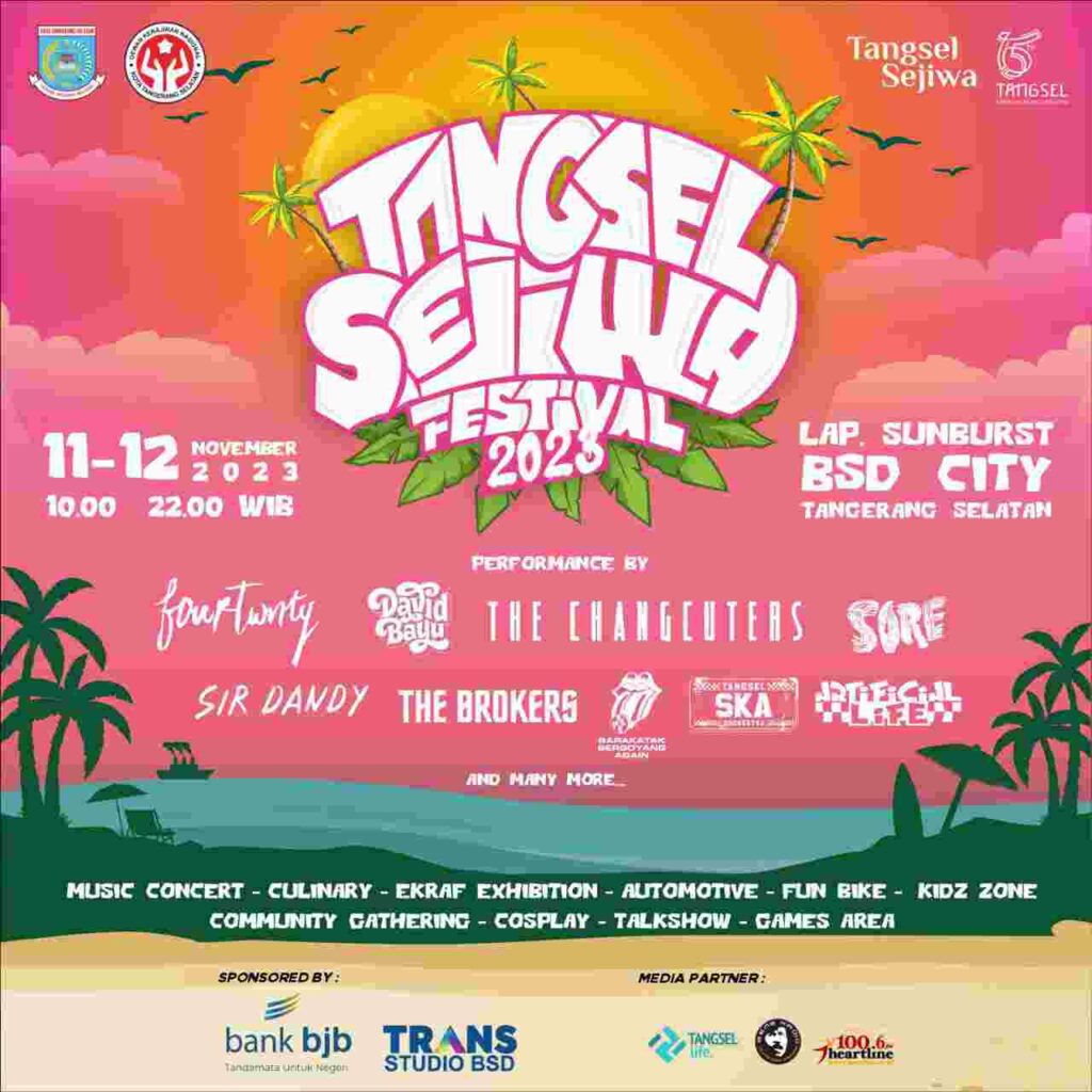 Siap-Siap! Tangsel Sejiwa Fest Kembali Digelar, Ada Fourtwnty hingga The Changcuters