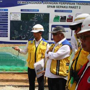 Menteri Basuki Tinjau Instalasi Pengolahan Air Sepaku Sermoi: Beroperasi Juni 2024