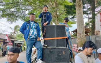 Aksi Demo Depan Kantor Bawaslu Lebak, Badak Banten Perjuangan Tuntut Kecurangan Pemilu di Gunungkencana Diproses Hukum