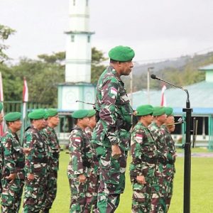 Korem 151/Binaiya ditunjuk sebagai penyelenggara Upacara Penjemputan Satgas Purna Tugas Pengamanan Pulau Terluar Maluku ke XXVI Yonif 733/Masariku