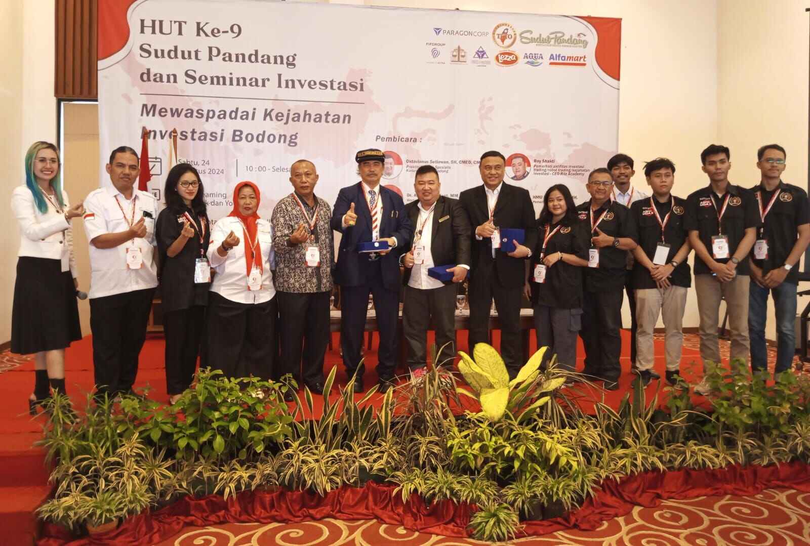 Syukuran HUT ke-9, Sudut Pandang Gelar Seminar Hukum Soal Investasi Bodong