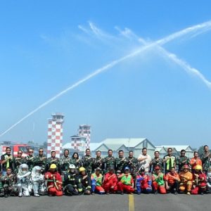 Lanud Husein Sastranegara Gelar Latihan Penanggulangan Kecelakaan Pesawat Udara1