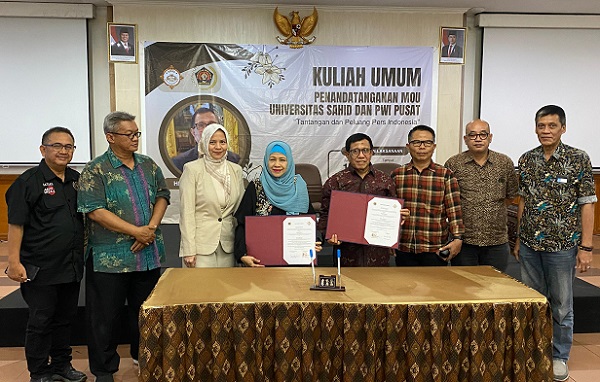 Ciptakan SDM Unggul, PWI Pusat dan Universitas Sahid Jakarta Jalin Kerja Sama