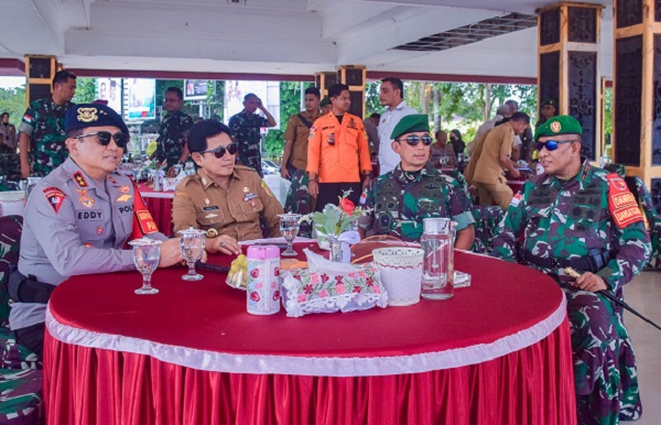 Danrem 151Binaiya Hadiri Apel Gelar Pasukan PAM VVIP Kunker Wapres RI ke Wilayah Maluku