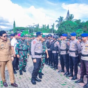 Danrem 151/Binaiya Hadiri Apel Gelar Pasukan PAM VVIP Kunker Wapres RI ke Wilayah Maluku