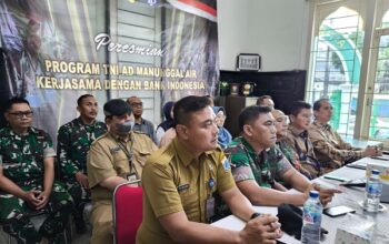 Kasdim 0501JP Ikuti Peresmian Program TNI AD Manunggal Air Bekerjasama dengan Bank Indonesia