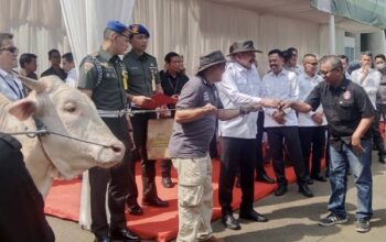 Jaksa Agung Serahkan Hewan Qurban Secara Simbolis Kepada Forwaka