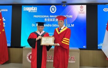Jamdatun Terima Gelar Profesor Honoris Causa dari Fujian Polytechnic Normal University
