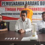 Polda Papua Barat Musnahkan 17,52 Gram Sabu Hasil Pengungkapan Kasus Narkotika