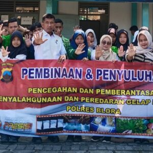 Polres Blora Gelar Penyuluhan P4GN dan Bahaya Miras di SKB Blora*