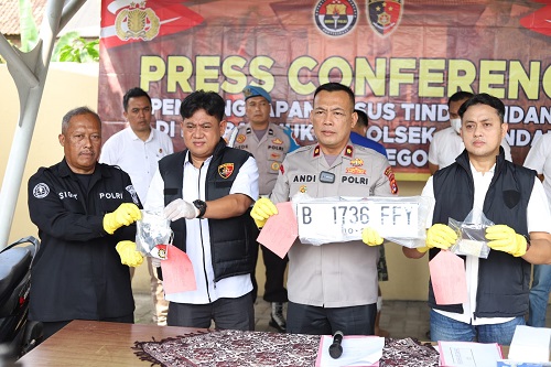 Kurang dari 24 jam, Unit reskrim Polsek Ciwandan Polres Cilegon berhasil amankan tersangka pencurian roda 4
