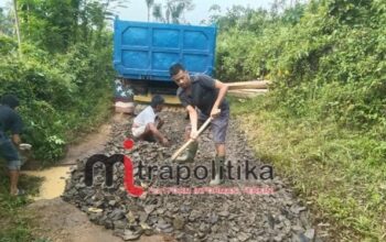 Guanakan Dana Pribadi, ‎Kades Pasir Bitung Kecamatan Bojongmanik Benahi Infrastruktur Jalan