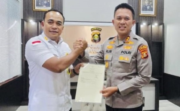 Amankan Aset Pemerintah, BPN Kabupaten Banyuasin Serahkan Sertifikat Elektronik Aset Polri