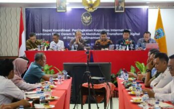 Ilustrasi transformasi digital dan keamanan siber di wilayah perbatasan Indonesia