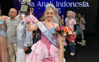 Vania Elizabeth Filberta saat dinobatkan sebagai Duta Anak Indonesia 2025