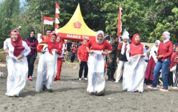 Lomba tradisional HUT RI ke-80 di Lanud Leo Wattimena Morotai