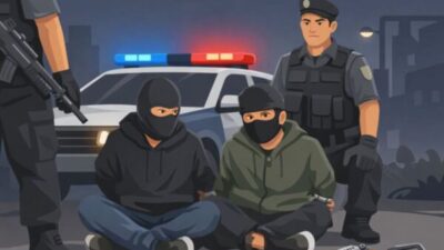 Kejar-kejaran Dramatis di Kedoya, Polisi Tangkap Dua Begal Bersenpi Rakitan