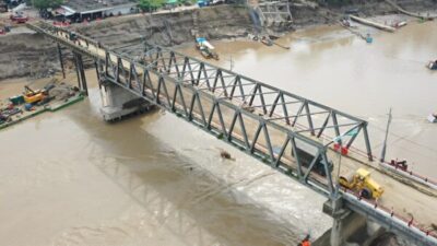 Penanganan darurat jembatan nasional Aceh pasca banjir bandang