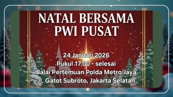 Natal Bersama PWI Pusat 2026 di Balai Pertemuan Polda Metro Jaya
