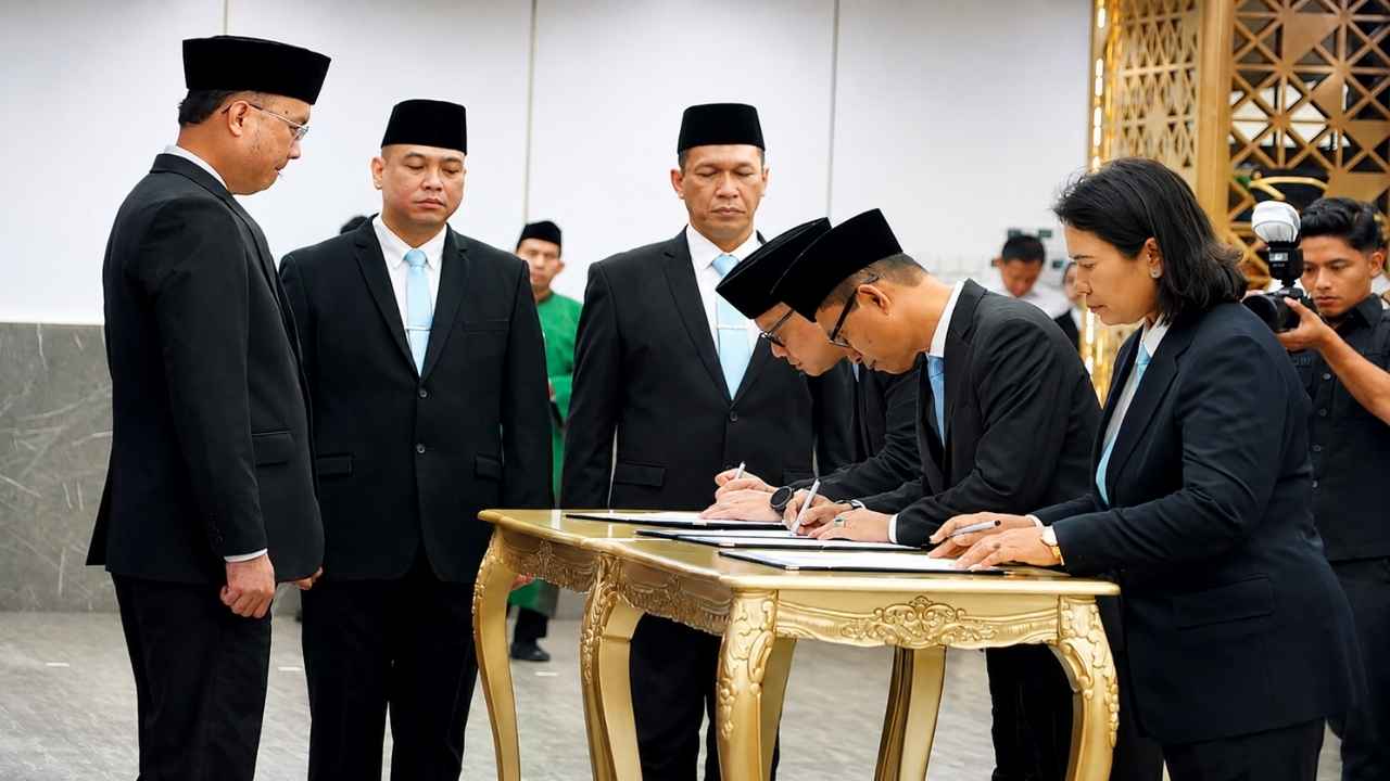 Dirjen Imigrasi melantik Kakanwil Jawa Barat dan Kepala Imigrasi Jakarta Barat di Jakarta.