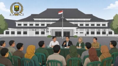 Anggota DPRD Kabupaten Sukabumi saat melaksanakan kegiatan Reses Ke-2 Tahun Sidang 2026 untuk menyerap aspirasi masyarakat.